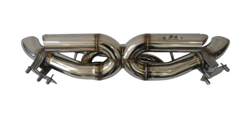 Escape X-Pipe central de máxima velocidad con válvulas para el motor Turbo de 3.0 L del Porsche 992 Carrera, años de modelo 2020-2024.