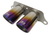 Porsche GT3 titanium exhaust tips in burnt blue and burnt purple finish, 89mm (3.5-inch) outer diameter, lightweight 100% titanium construction, direct bolt-on upgrade shown installed on Porsche 991 GT3 and 997 GT3RS.