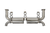 Top Speed Pro1 Porsche 997.2 Turbo, Turbo S, GT2 & GT2 RS 2010-2013 T304 stainless steel rear exhaust system kit with polished mufflers, mandrel-bent piping, clamps, mounting hardware, and direct bolt-on components.