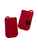 Matte red Ferrari remote key fob cover replacement with soft-touch finish, ABS plastic shell compatible with Ferrari 355, 360, 550, and 575 models.