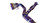 TOP SPEED PRO-1 Full Titanium X-Pipe Exhaust System for Chevrolet Corvette C8 6.2L V8 (2020–2021), featuring all burnt purple 76mm titanium piping and quad 114mm burnt titanium tips. Weighs only 14.9 lbs. Offers aggressive sound and performance gains. Actual product shown.
