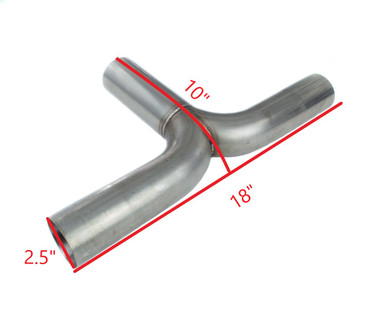 Exhaust Fabrication Components Exhaust T-pipe Split 63mm 76mm 6" length
