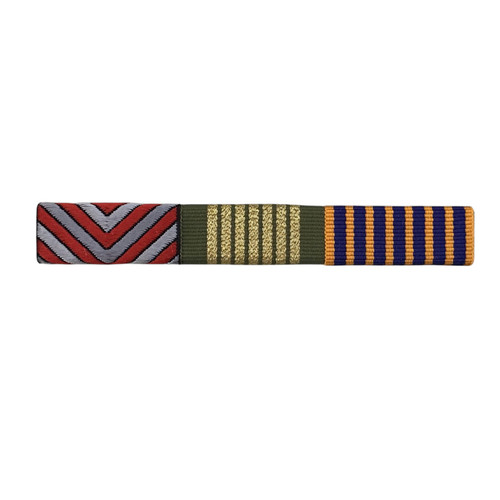 AMBULANCE SERVICE MEDAL + NATIONAL EMERGENCY MEDAL + NATIONAL MEDAL RIBBON BAR