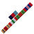 1939-45 Star, Africa + Italy Star, Defence Medal and 39-45 War Medal Ribbon Bar