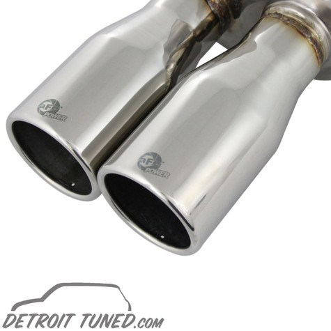aFe MACHForce XP Exhaust Cat-Back 2.5/3in SS-409 w/ Black Tip 04-12 Nissan Titan V8 5.6L