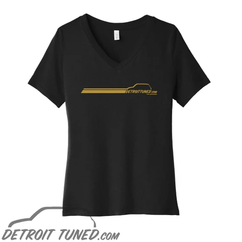 Detroit Tuned Ladies T-Shirt Gold