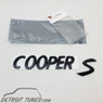 Black Cooper S Emblem