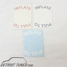 Pull To Inflate Round Decal
