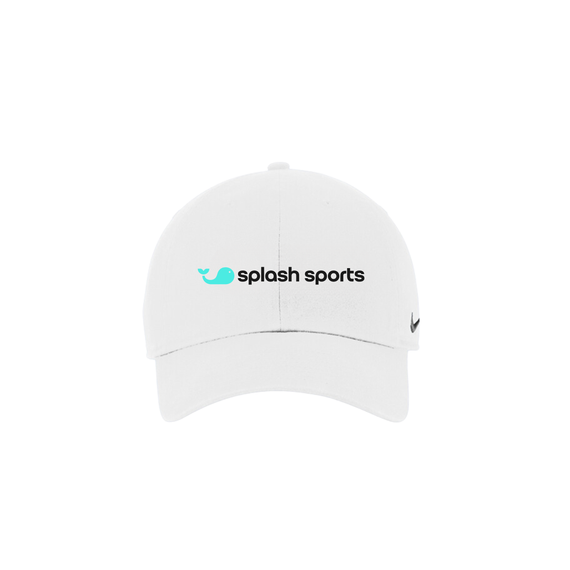 "Splash Sports" Nike Heritage Hat - White