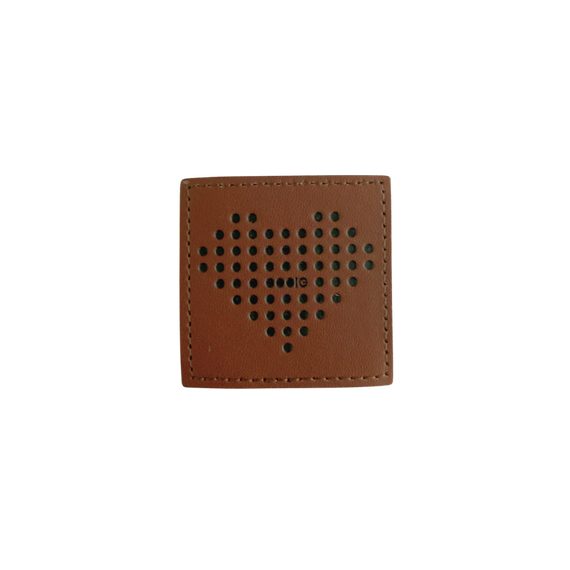 Healthcare Heart Leather Patch