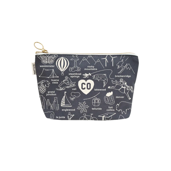 Maptote Colorado Zippered Pouch