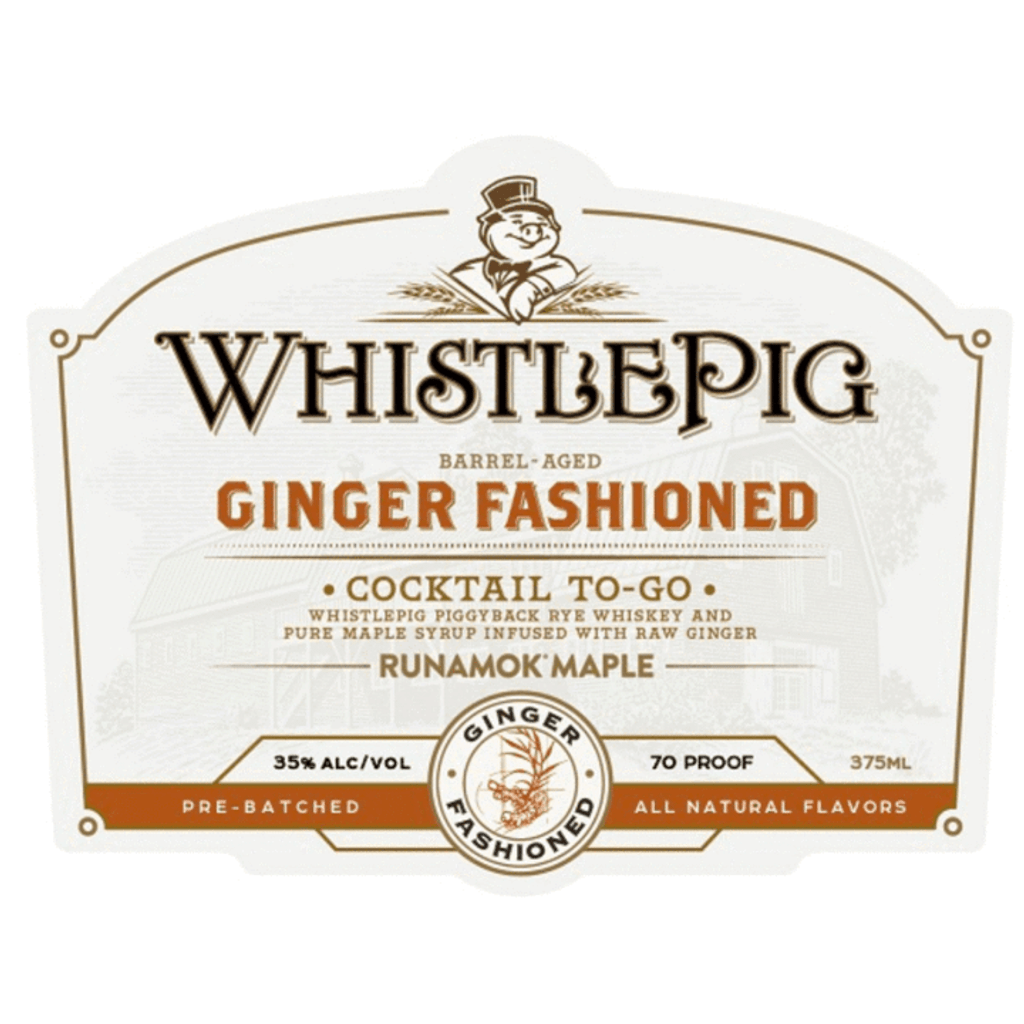 WhistlePig Piggy Back Ginger Fashioned Cocktail RTD
