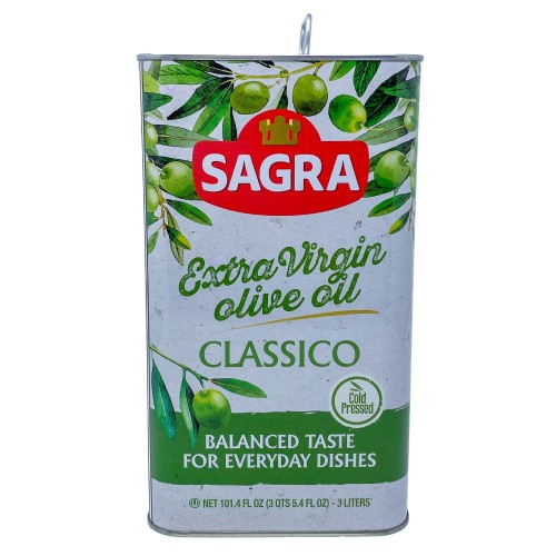 Sagra Extra Virgin Olive Oil 3 Liter Tin
