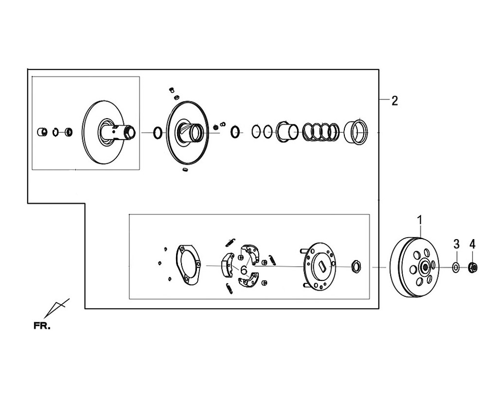 04 Flange Nut 14mm - Citycom S 300i