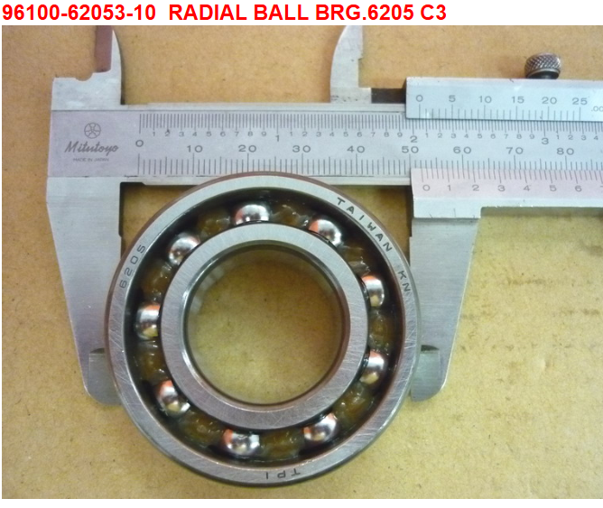 15 Radial Ball Brg. 6205 C3 - Citycom S 300i
