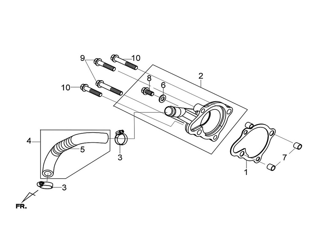 02 Water Pump Cover Assy - Citycom S 300i