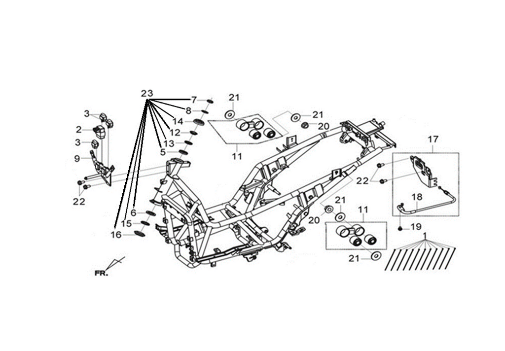 14 Steering Head Top Thread Comp - Citycom S 300i