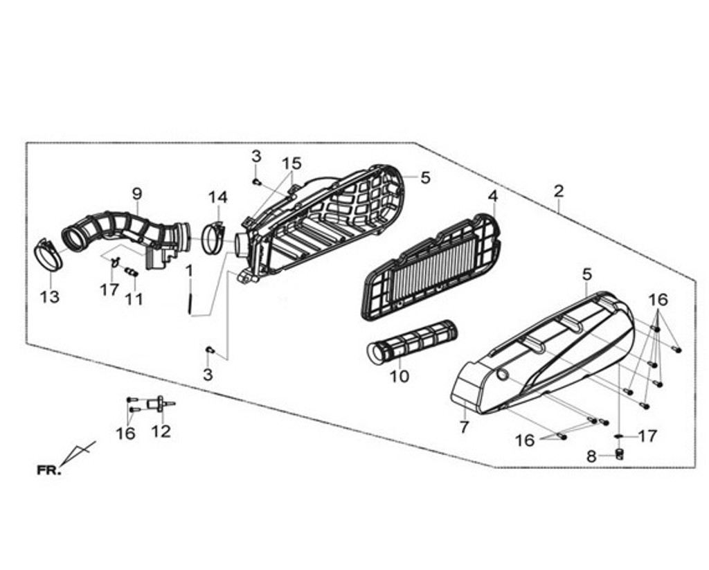 01 BREATHER DRAIN TUBE CLAMP - Citycom S 300i