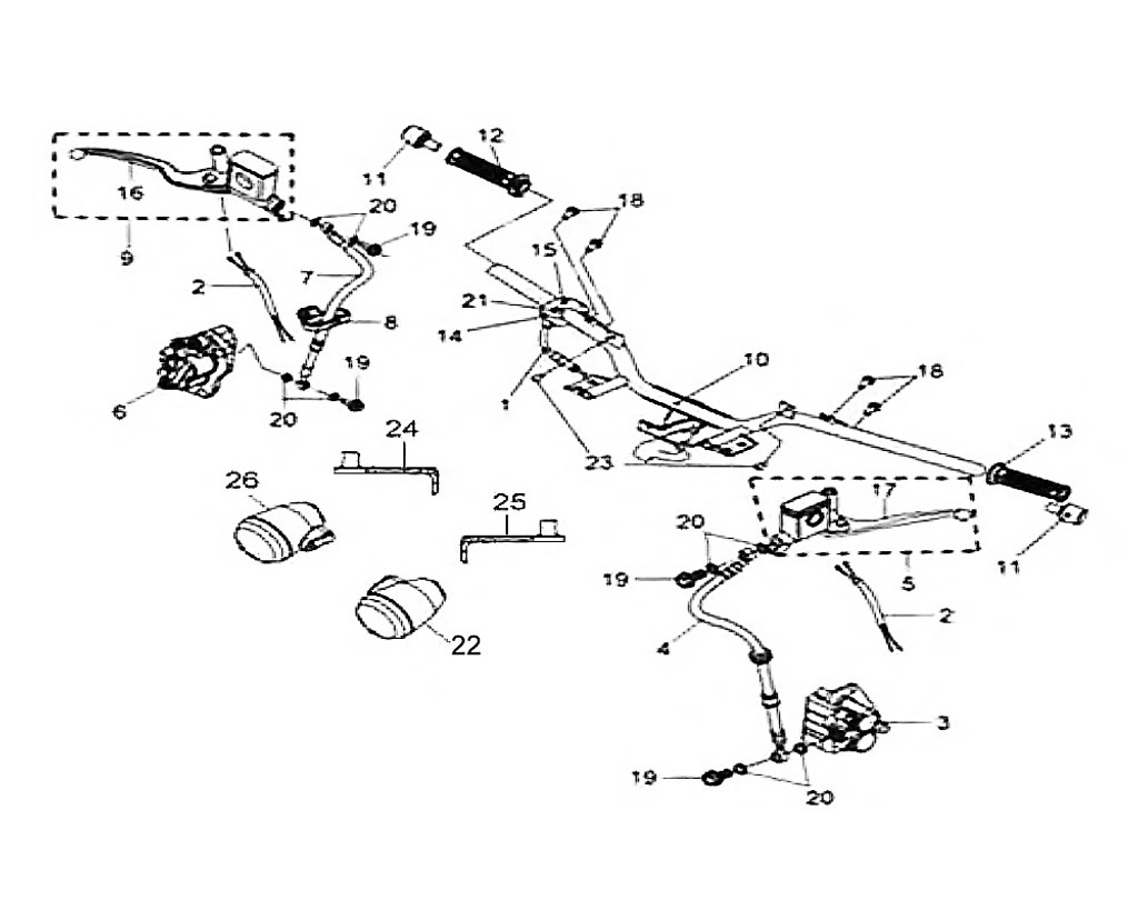 05 Rr. Master Cylinder Assy - HD 200 Evo