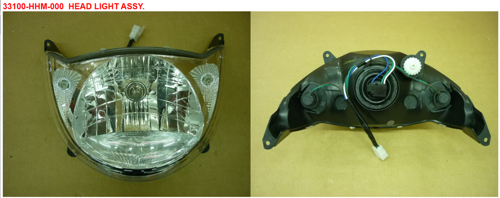 01 Head Light Assy - HD 200 Evo