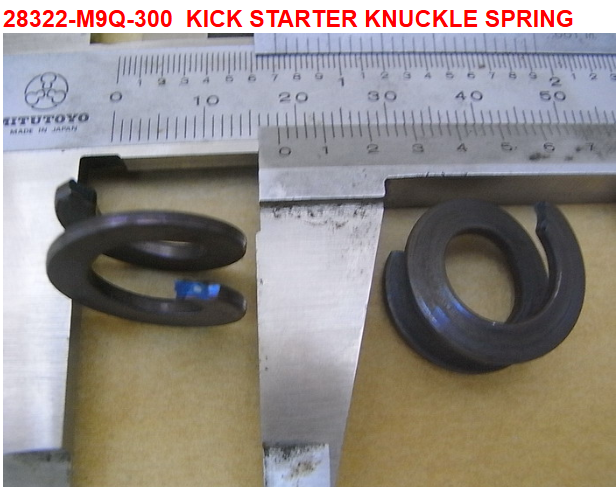 01 Kick Starter Knuckle Spring - HD 200 Evo