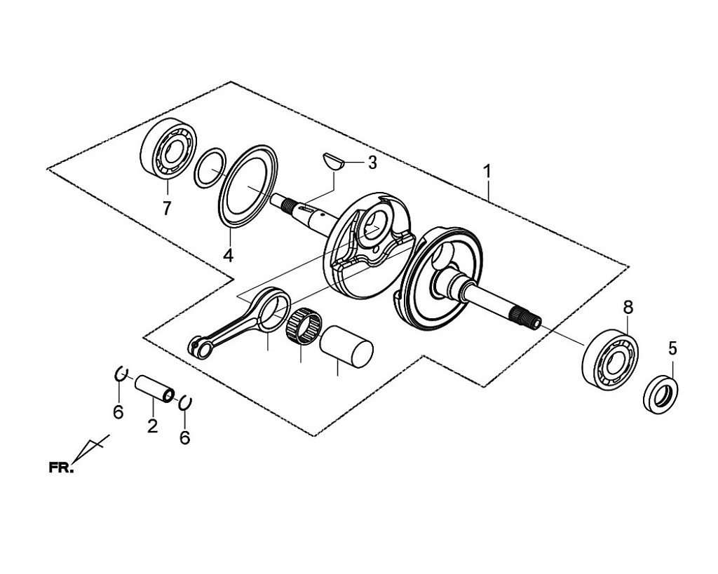 01-CRANK SHAFT COMP - Citycom 300i