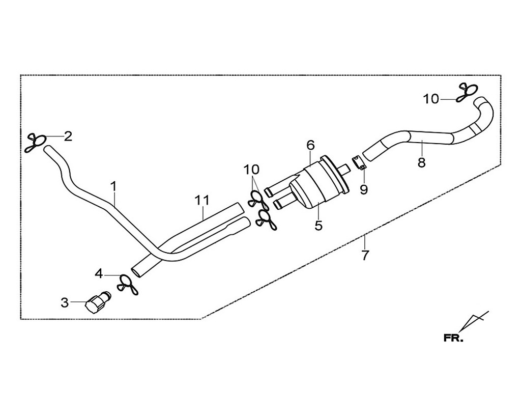 02-BREATHER TUBE CLIP - Citycom 300i