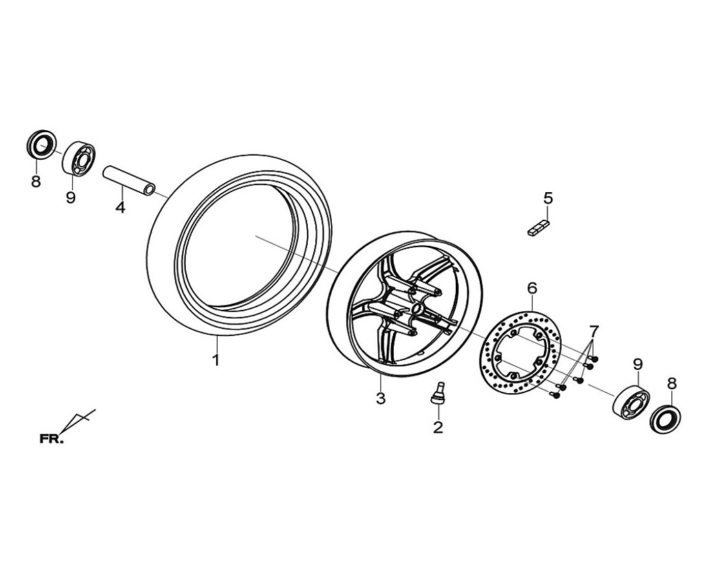 02-VALVE RIM (PVR-70B) - Citycom 300i