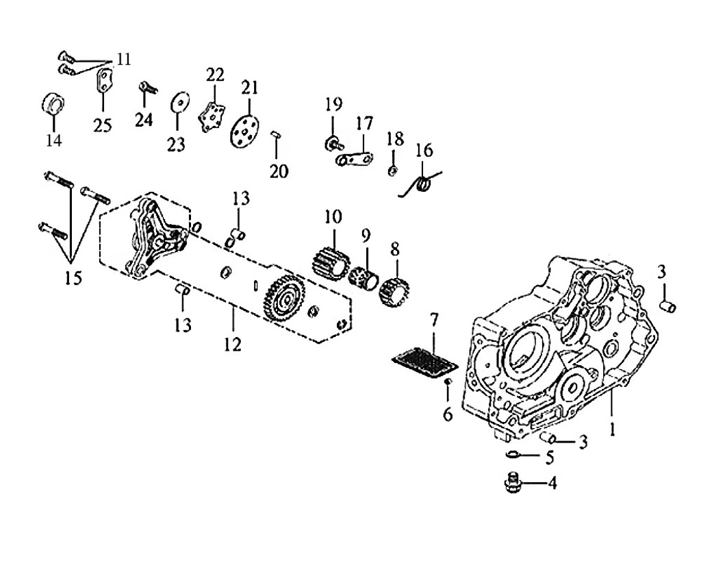 12-OIL PUMP ASSY. - Symba 100