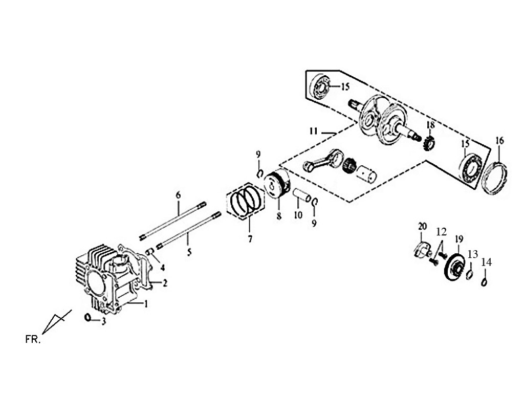 09-PISTON PIN CLIP 15MM - Symba 100