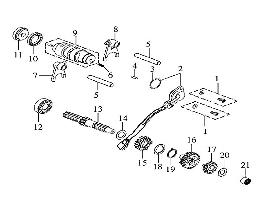 08-R SHIFT FORK - Symba 100