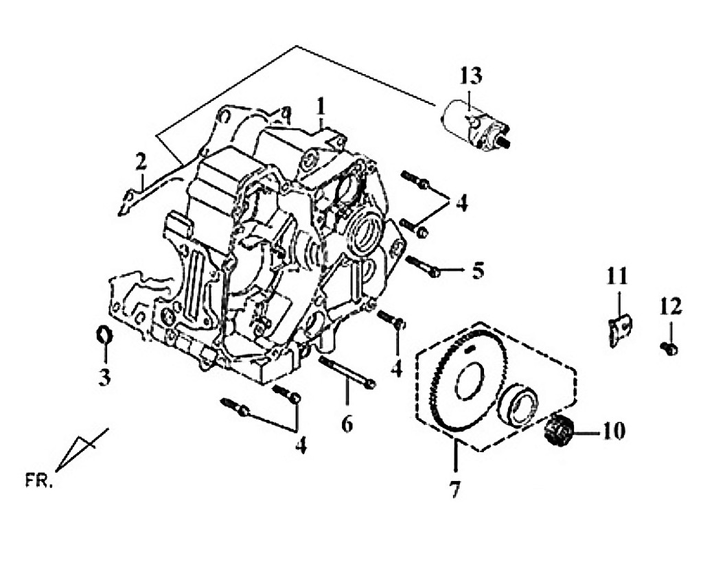 02-CRANK CASE GASKET - Symba 100