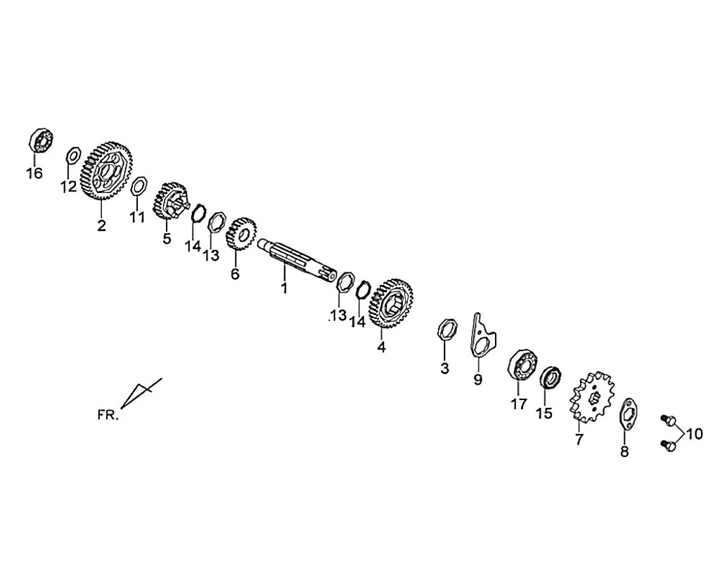 01-COUNTER SHAFT - Symba 100