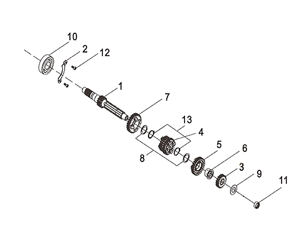 10-RADIAL BALL BRG. TMB3/22 - Wolf CR 300i