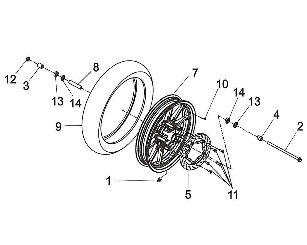 14-RAD.BALL.BRG.6301UU - Wolf CR 300i