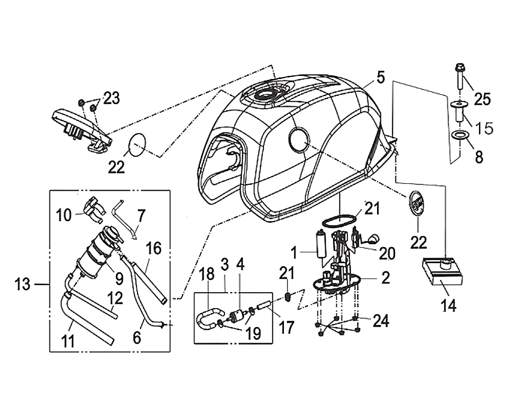 03-FUEL STRN ASSY - Wolf CR 300i