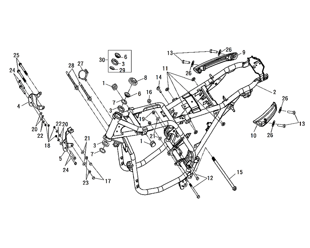 05-L FR. ENG. HANGER PLATE COMP - Wolf CR 300i