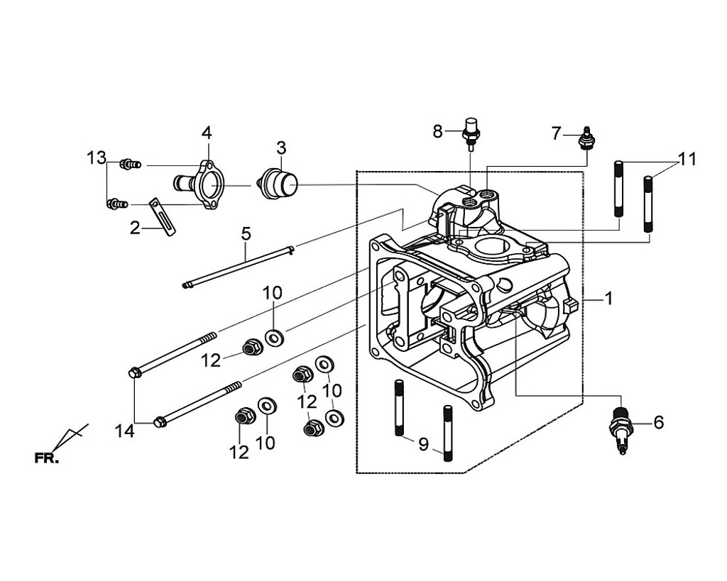 02-CLAMP E-03CYLINDER HEAD COMP