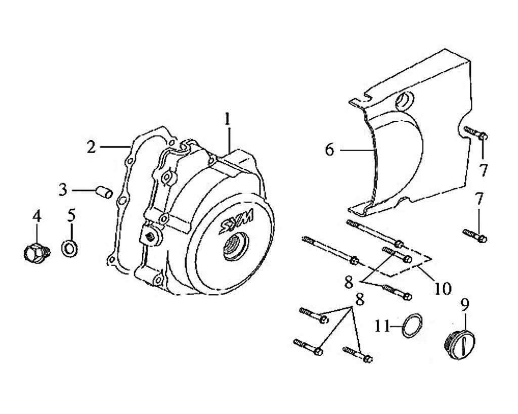 03-DOWEL PIN  10X14 E-9 L CRANK CASE COVER