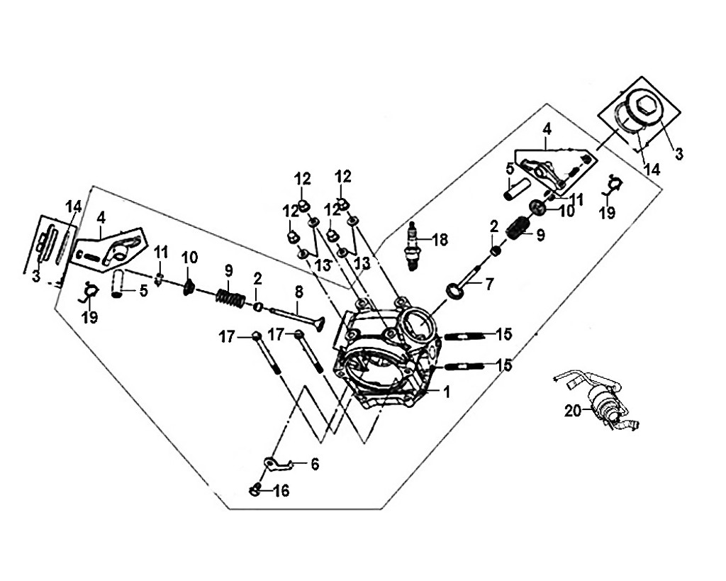 04-Valve rocker arm ASSY  - Mio50 2019