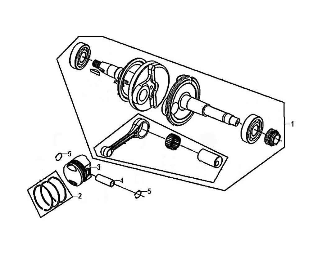 02-Piston ring set  - Mio50 2019