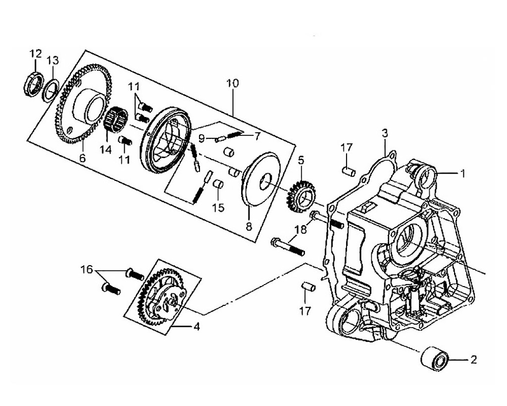 08 Starting Clutch Flange - Mio 50