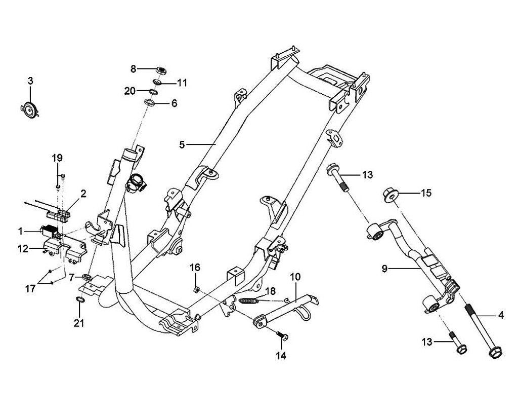 14 Side Stand Pivot Bolt - Mio 50