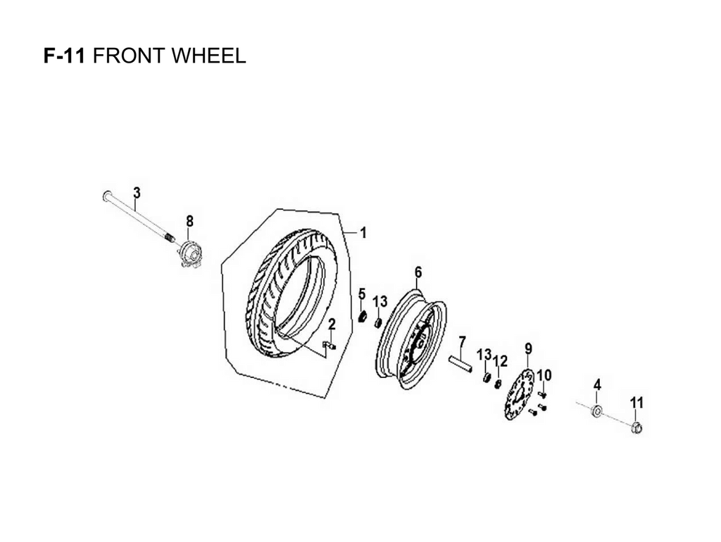 03- FR WHEEL AXLE