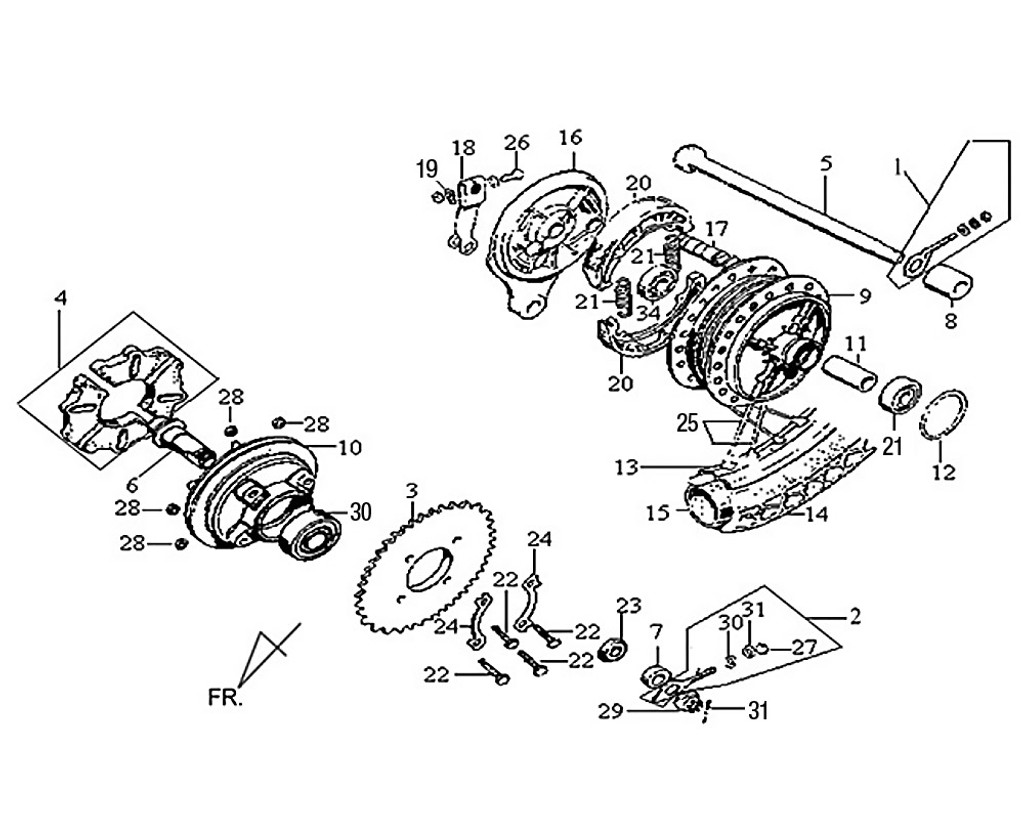 08 Rr. Axle Distance Collar - Wolf Classic 150