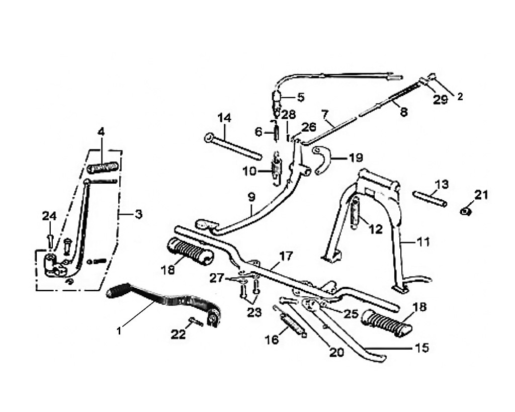 03 Kick Starter Arm Assy - Wolf Classic 150