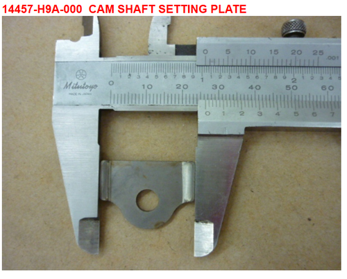 10 Cam Shaft Setting Plate - HD 200 Evo