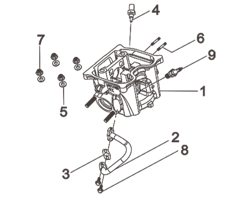 01-CYLINDER HEAD COMP - Wolf CR 300i