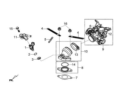 07-CARB. INSULATOR GASKET - Citycom 300i