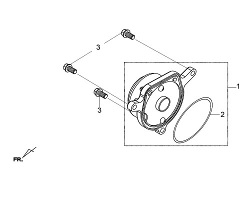 02-HEAD SIDE COVER O-RING - Citycom 300i